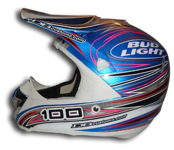 Bud Light Custom Helmet Painting