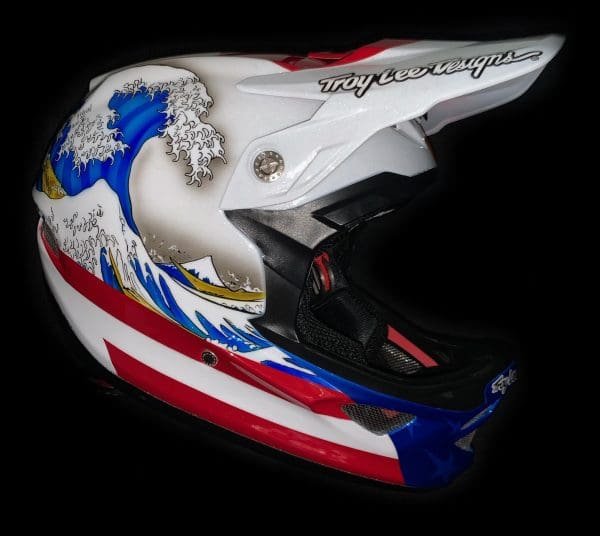 Alise Willoughby Olympic custom helmet