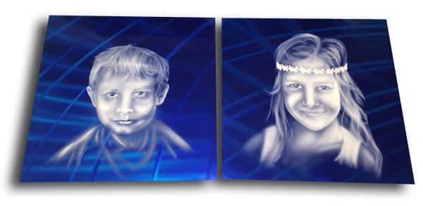 Aluminum Plate Portraits 1