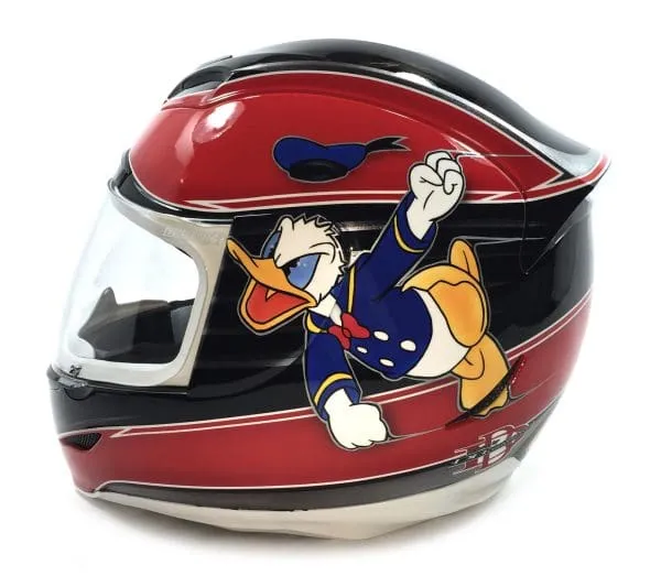 Donald Duck custom painted helmet