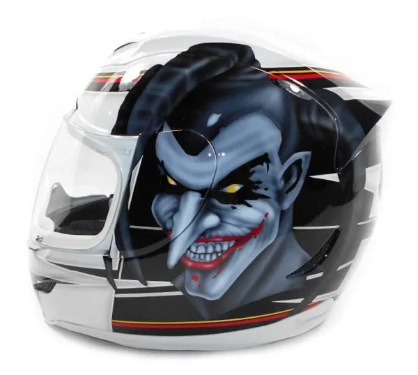 Harley Quinn custom painted helmet