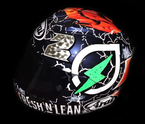 Josh Herrin Fresh N Lean Superbike Custom Painted Helmet 1