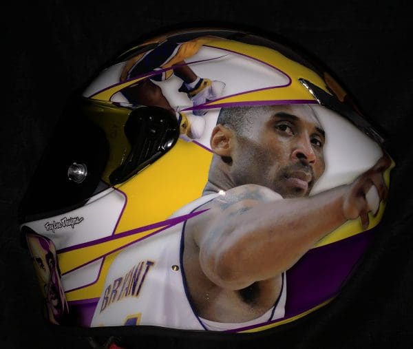 Kobe Bryant Memorial Custom Painted Helmet 1