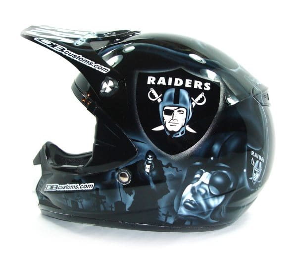 Raiders Custom Painted Helmet 1