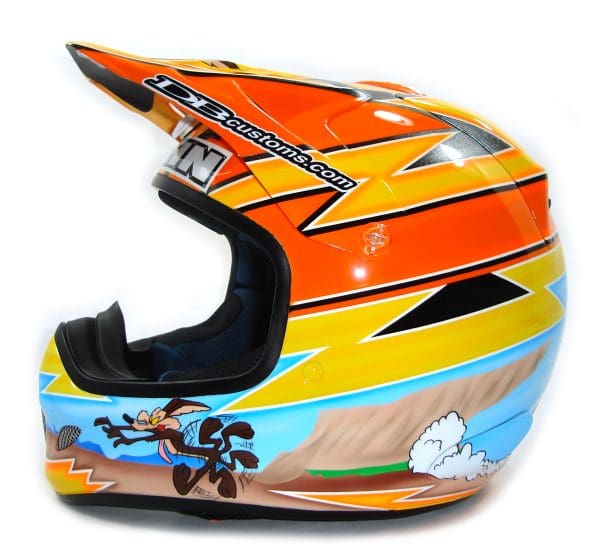 Wile E. Coyote Custom Helmet Painting