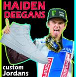 Haiden Deegan Custom painted Jordans Arlington SX supercross