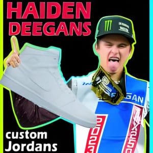 Custom Painted Jordans for Haiden Deegan