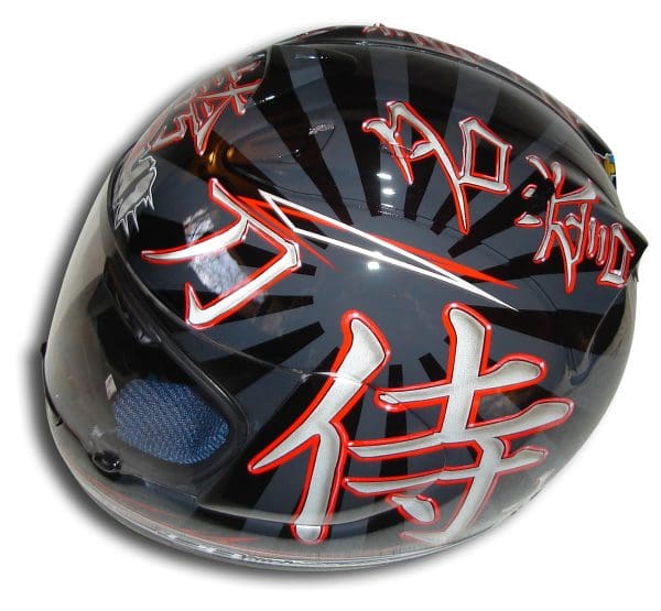 Japanese Shi Custom Painted Helmet 1