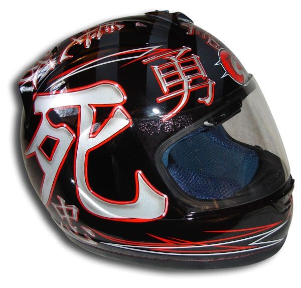 Japanese Shi Custom Painted Helmet 6