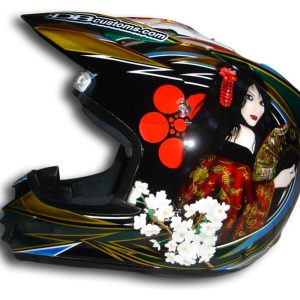 Transworld Magazine Donn Maeda Geisha Girl Custom Painted Helmet 1