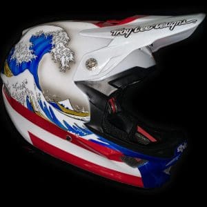 Alise Willoughby Olympic custom helmet