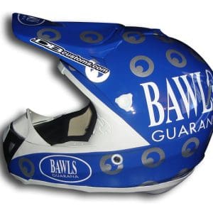 Bawls BMX Race Team Custom Helmet Painting 1