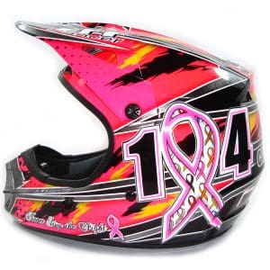 Fight Cancer Survivor Helmet Painting