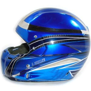 Custom Helmet Painting Carbon Fiber Stilo with candy chrome