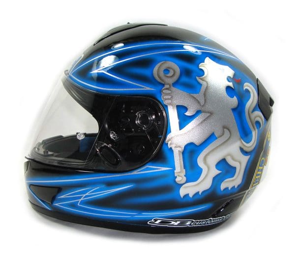 Chelsea FC Custom Painted Helmet Futbol