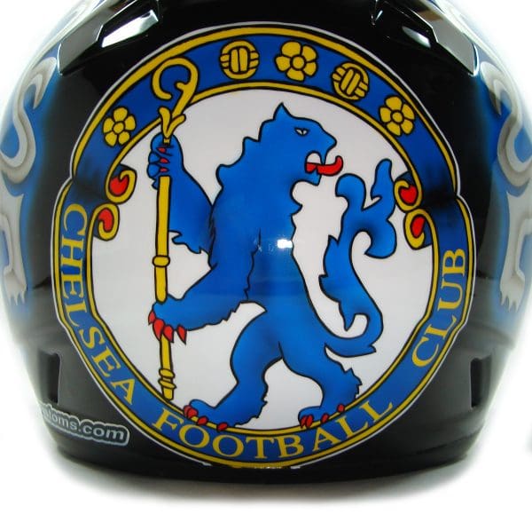 Chelsea Futbol Custom Helmet Painting 6