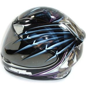 Chrome Custom Painted Helmet