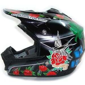 Ed Hardy Replica Custom Painted Helmet 1