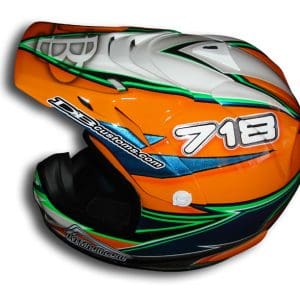 Gabbert SuperMoto Racing Custom Painted Helmet 1