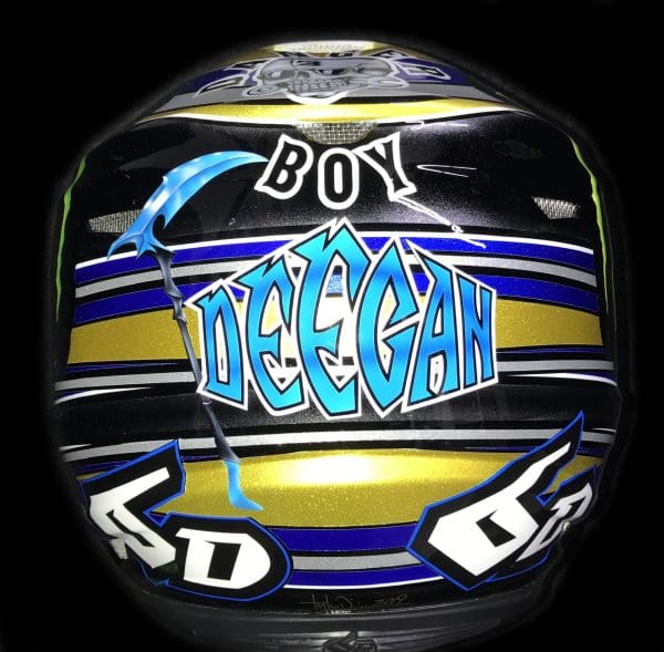 Haiden Deegen Custom Painted Helmet 6