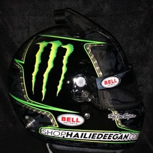 Hailie Deegan Helmet Camo Custom Painted Helmet 1