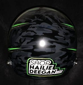 Hailie Deegan Helmet Camo Custom Painted Helmet 12