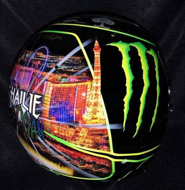 Hailie Deegans Mint 400 Vegas Custom Painted Helmet 11