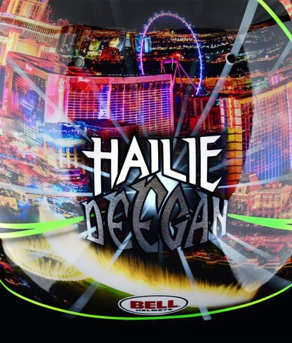 Hailie Deegans Mint 400 Vegas Custom Painted Helmet 4