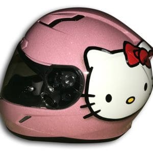 Hello Kitty Custom Painted Helmet 1