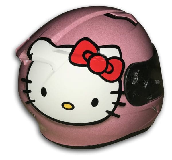 Hello Kitty Custom Painted Helmet 2