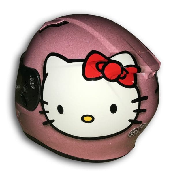 Hello Kitty Custom Painted Helmet 4