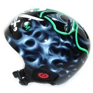 Custom Painted Ski Helmet - Ireland theme