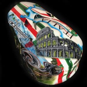 Italian custom painted helmet
