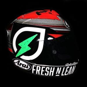 Josh Herrin Custom Painted Helmet 1