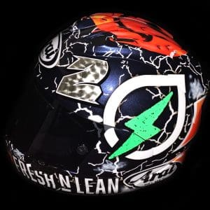 Josh Herrin Fresh N Lean Superbike Custom Painted Helmet 1