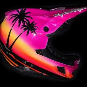 Lauren Reynolds Olympic custom painted helmet 2021 Tokyo 1