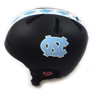 North Caroline Tarheels Ski custom painted helmet 1