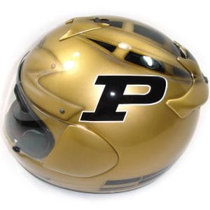 Purdue LaCrosse Custom Helmet Painting 1