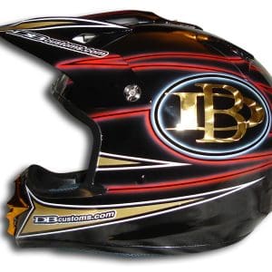 Reidman Racing Neon Custom Painted Motorcycle Helmet 1