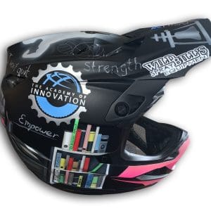 School Teacher custom painted helmet 7