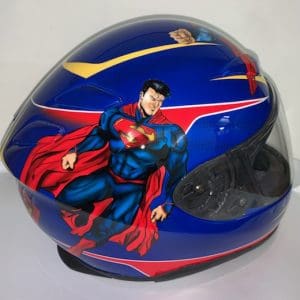 Superman Custom Painted Helmet 4