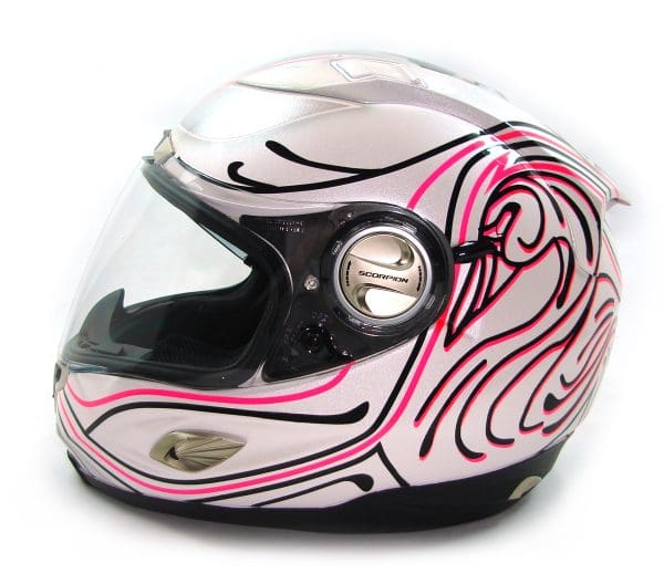 Swan Tattoo Custom Painted Helmet 1