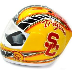 USC Trojans LA Lakers Custom Helmet Painting