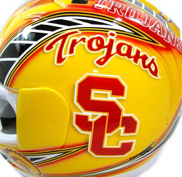 USC Trojans LA Lakers Helmet Painting 3