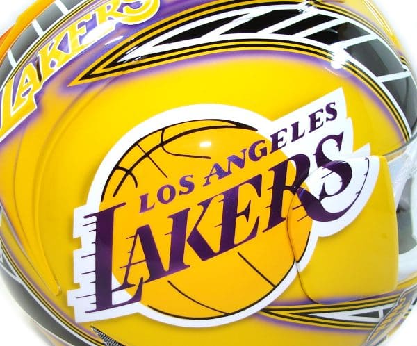 USC Trojans LA Lakers Helmet Painting 4