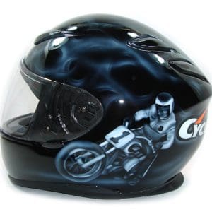 Vintage Custom Helmet Painting