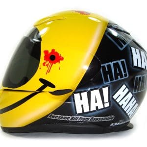 Watchmen's Comedian Smile Custom Helmet Painting 1