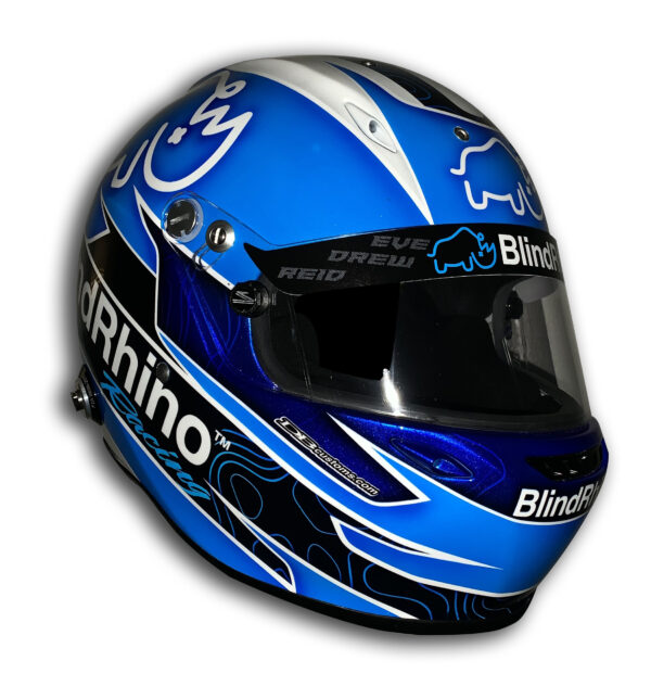 Blind Rhino -Custom Auto Racing Helmet - Image 2