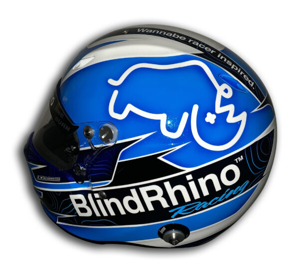 Blind Rhino -Custom Auto Racing Helmet - Image 4
