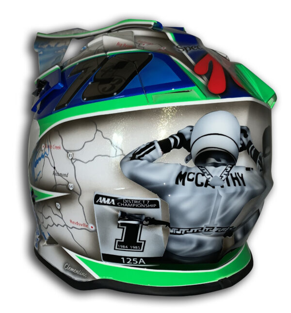 Custom Painted MX helmet - Image 3